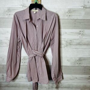 Lark & Ro Striped Button Down